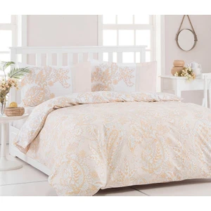 Çift Kişilik Ranforce Nevresim Takımı Krem Esther