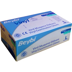 Vinil Pudrasız Eldiven L 100'lü Paket