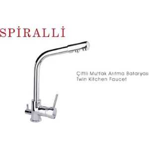 Spiralli Serisi Arıtma Çıkışlı Evye Bataryası Birsu 5087
