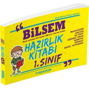 Örnek Akademi Yayınları Bilsem 1. Sınıf Hazırlık Kitabı Zeki Çocuk Eğitici Kitaplar