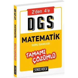 Şenol Hoca Yayınları DGS Matematik Tamamı Çözümlü Soru Bankası