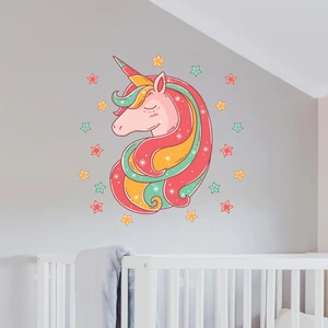 Sihirli Unicorn Duvar Stickerı