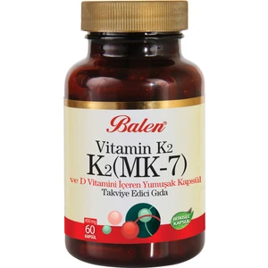 K2 Mk7 Vitamin K2 Ve D Vitamini 450 Mg 60 Kapsül