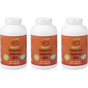 Glucosamine Chondroitin Msm Zerdeçal 3 Kutu 900 Tablet
