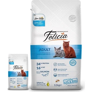 12 kg Somonlu Yetişkin Kedi Maması + 2 Kg Hediyeli