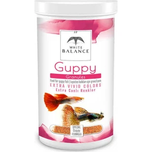 White Balance Guppy Granules Lepistes Balık Yemi 250ml  Paket