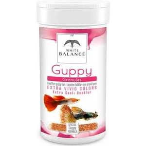 White Balance Guppy Granules Lepistes Balık Yemi 100ml  Paket