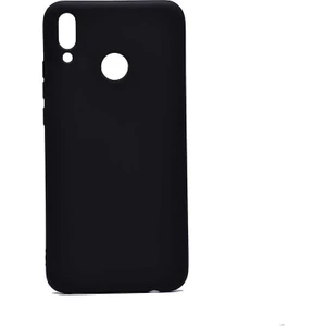 Case 4U Huawei Y9 2019 Kılıf Klasik Mat Renkli Yumuşak Premier Silikon Siyah