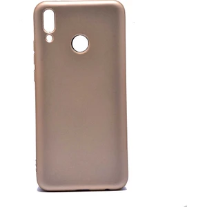 Case 4U Huawei Y9 2019 Kılıf Klasik Mat Renkli Yumuşak Premier Silikon Altın