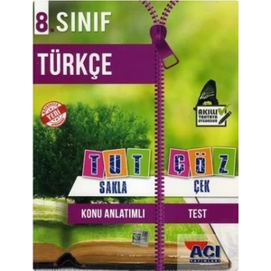 Açı Yayınları 8. Sınıf Türkçe Tut Sakla Çek Çöz