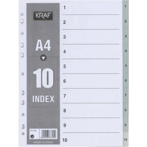 Ayraç A4 1-10 Rakam