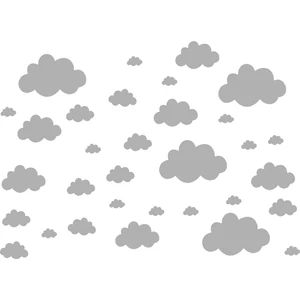 Bugy Bagy BugyBagy Silver Bulutlar Sticker Seti 100 Adet