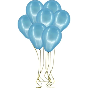 100lü Metalik Balon Mavi 12inç