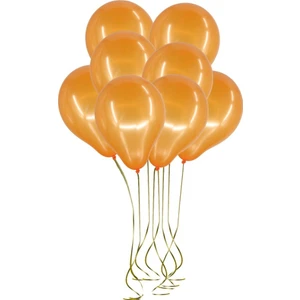 100lü Metalik Balon Turuncu 12inç