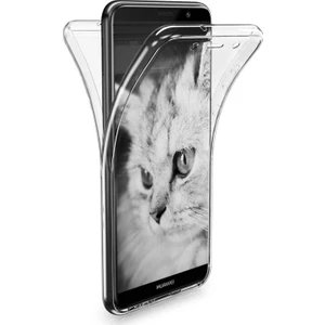 Huawei Mate 10 Pro Kılıf 6 tarafı tam full koruma 360 Clear Soft Şeffaf