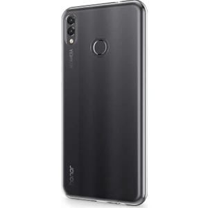 Huawei Honor 8X Kılıf Transparent Soft Beyaz