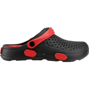 Eva 9624 Siyah Kırmızı Hastane Iş  Kadın Sandalet Terlik