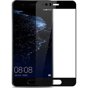 Huawei P10 Plus Tam Kaplayan Çerçeveli Tempered Ekran Koruyucu Siyah