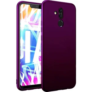 Huawei Mate 20 Lite Kılıf Premier Mat Esnek Silikon Kılıf Mor
