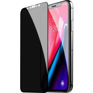iPhone XR Privacy Tempered Glass Premium Cam Ekran Koruyucu Siyah