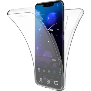 Huawei Mate 20 Pro Kılıf Ön Arka Şeffaf Silikon Koruma Şeffaf