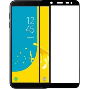 Samsung Galaxy J6 Plus Curve Tempered Glass Full Siyah Cam Ekran Koruyucu