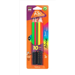 Neon Kurşun Kalem 10 Lu