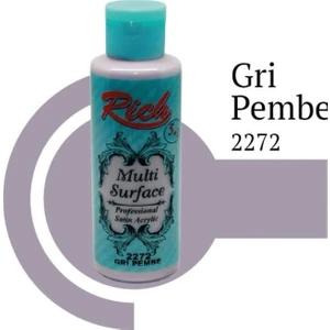 Multi Surface 2272 Gri Pembe Akrilik Boya 130 Cc
