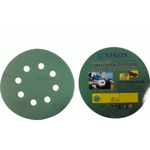 52043 Kırılmaz Yeşil Cırt Zımpara 125X320 Kum 8 Delikli