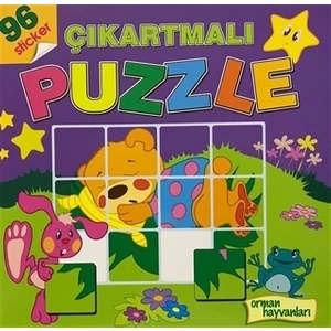 Orman Hayvanları - Çıkartmalı Puzzle