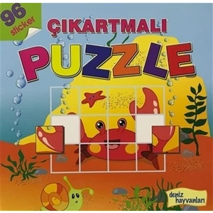 Deniz Hayvanları - Çıkartmalı Puzzle