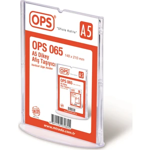 Ops 065 A5 Dikey Afiş Taşıyıcı