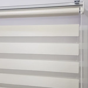 Zebraevim Beyaz Bambu Zebra Perde Etek Dilimli
