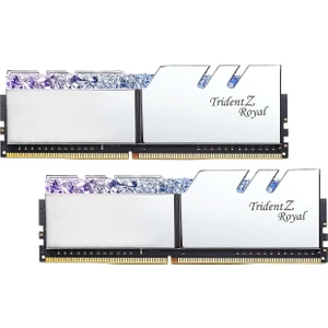 Gskill Trident Z Royal Silver RGB LED 16GB (2X8GB) 3000MHz DDR4 Ram (F4-3000C16D-16GTRS)