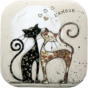 Aşık Kediler Bardak Altlığı