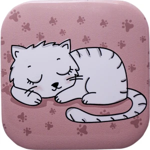 Beyaz Kedili Bardak Altlığı