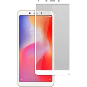 Xiaomi Redmi 6A Tam Kaplayan Çerçeveli Tempered Ekran Koruyucu  - Beyaz