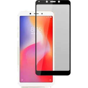 Xiaomi Redmi 6A Tam Kaplayan Çerçeveli Tempered Ekran Koruyucu  - Siyah