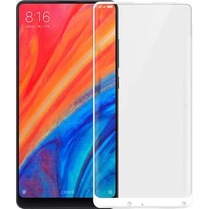 Xiaomi Mi Mix 2S Tam Kaplayan Çerçeveli Tempered Ekran Koruyucu  - Beyaz