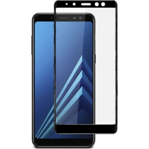 Samsung Galaxy A8 Plus 2018 Tam Kaplayan Çerçeveli Tempered Ekran Koruyucu - Siyah