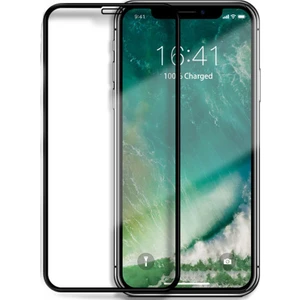 Apple iPhone X Tam Kaplayan Çerçeveli Tempered Ekran Koruyucu  - Siyah