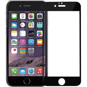 Apple iPhone 6 / 6S Tam Kaplayan Çerçeveli Tempered Ekran Koruyucu  - Siyah