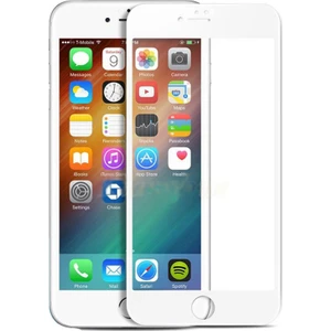 Apple iPhone 7 Tam Kaplayan Çerçeveli Tempered Ekran Koruyucu  - Beyaz