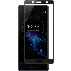 Sony Xperia XZ2 3D Kavisli Tempered Cam Koruma - Siyah
