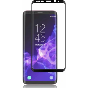 Samsung Galaxy S9 Plus 3D Kavisli Tempered Cam Koruma - Siyah