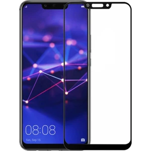 Huawei Mate 20 Lite Tam Kaplayan Çerçeveli Tempered Ekran Koruyucu  - Siyah