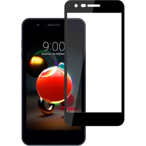 LG K9 / K8 2018 Tam Kaplayan Çerçeveli Tempered Ekran Koruyucu  - Siyah