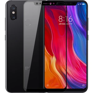 Xiaomi Mi 8 Tam Kaplayan Çerçeveli Tempered Ekran Koruyucu  - Siyah
