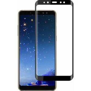 Samsung Galaxy A8 Plus 2018 3D Kavisli Tempered Cam Koruma - Siyah