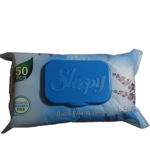 Islak Havlu 50 Yaprak Lavanta Plastik Kapaklı